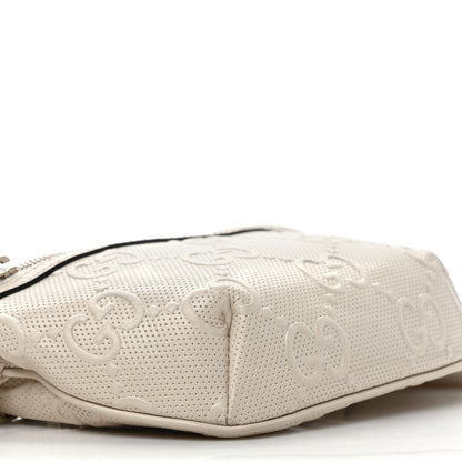 Gucci Calfskin GG Tennis Embossed Belt Bag Mystic White 7 of 9