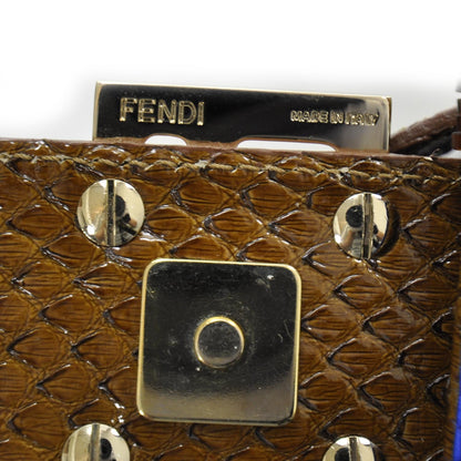 Fendi Python Crochet Beaded Baguette 12 of 12