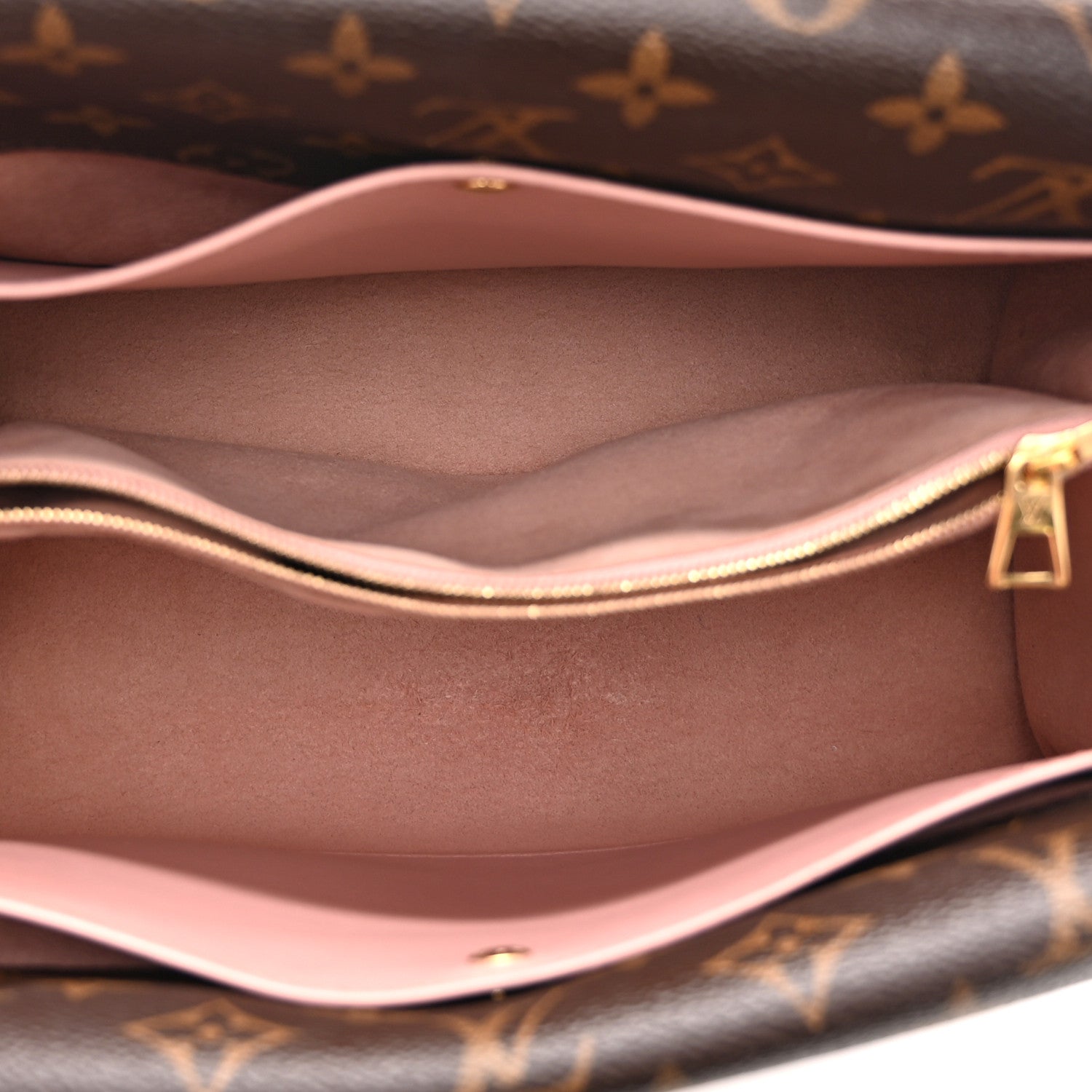 Louis Vuitton Grained Calfskin Monogram Double V Rose Poudre 5 of 9