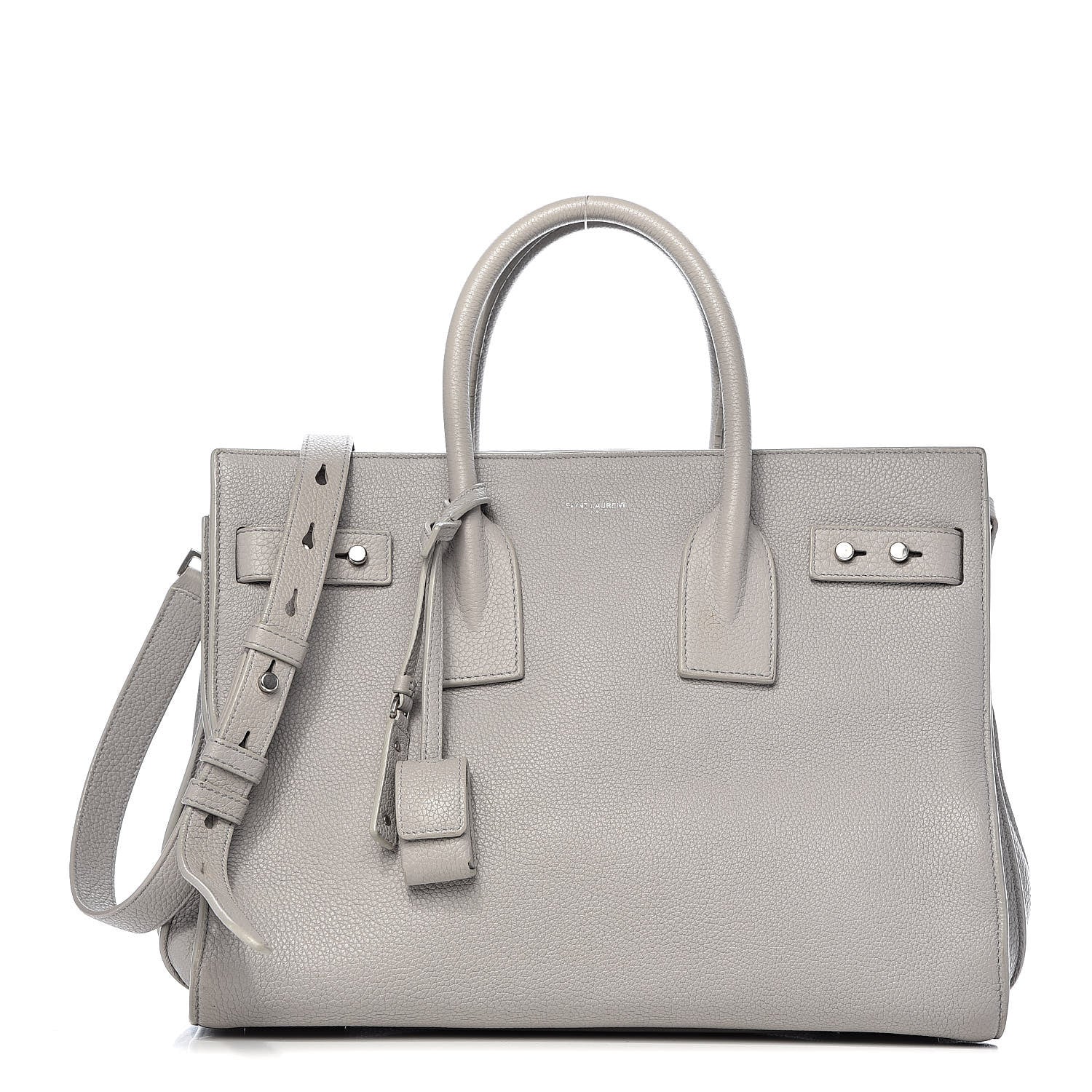 Saint Laurent Grained Calfskin Small Supple Sac De Jour Grey 1 of 20
