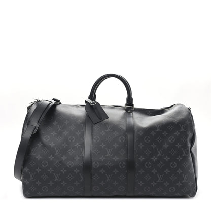 Louis Vuitton Monogram Eclipse Keepall Bandouliere 55 1 of 8