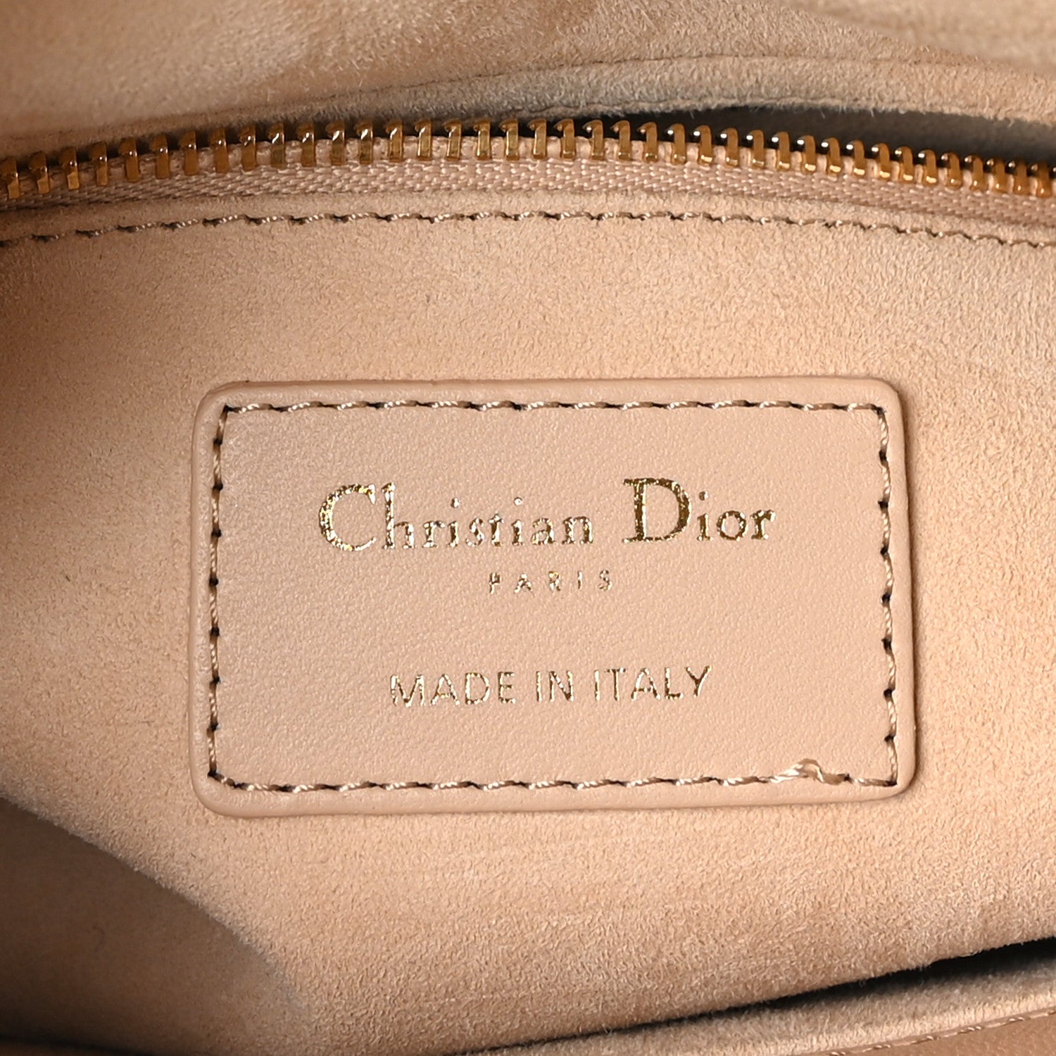Christian Dior Lambskin Cannage Small My ABCDior Lady Dior Beige 6 of 10