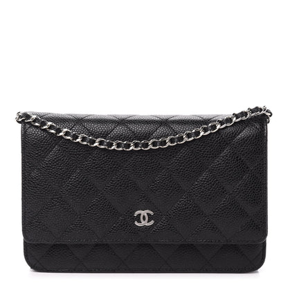 Chanel Caviar Quilted Wallet On Chain WOC Black 1 of 12