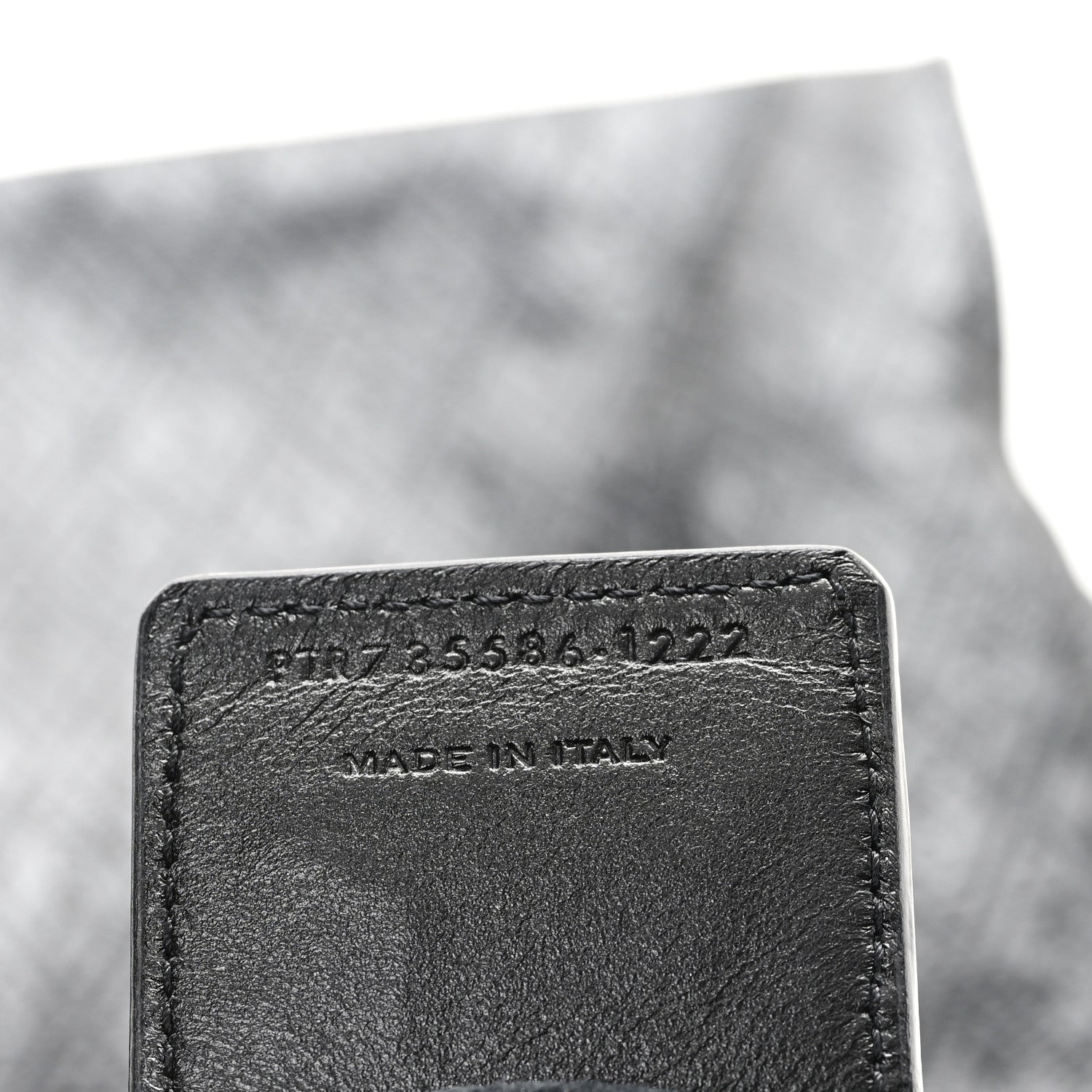 Saint Laurent Calfskin Monogram Deli Paper Bag Vintage Black 7 of 8