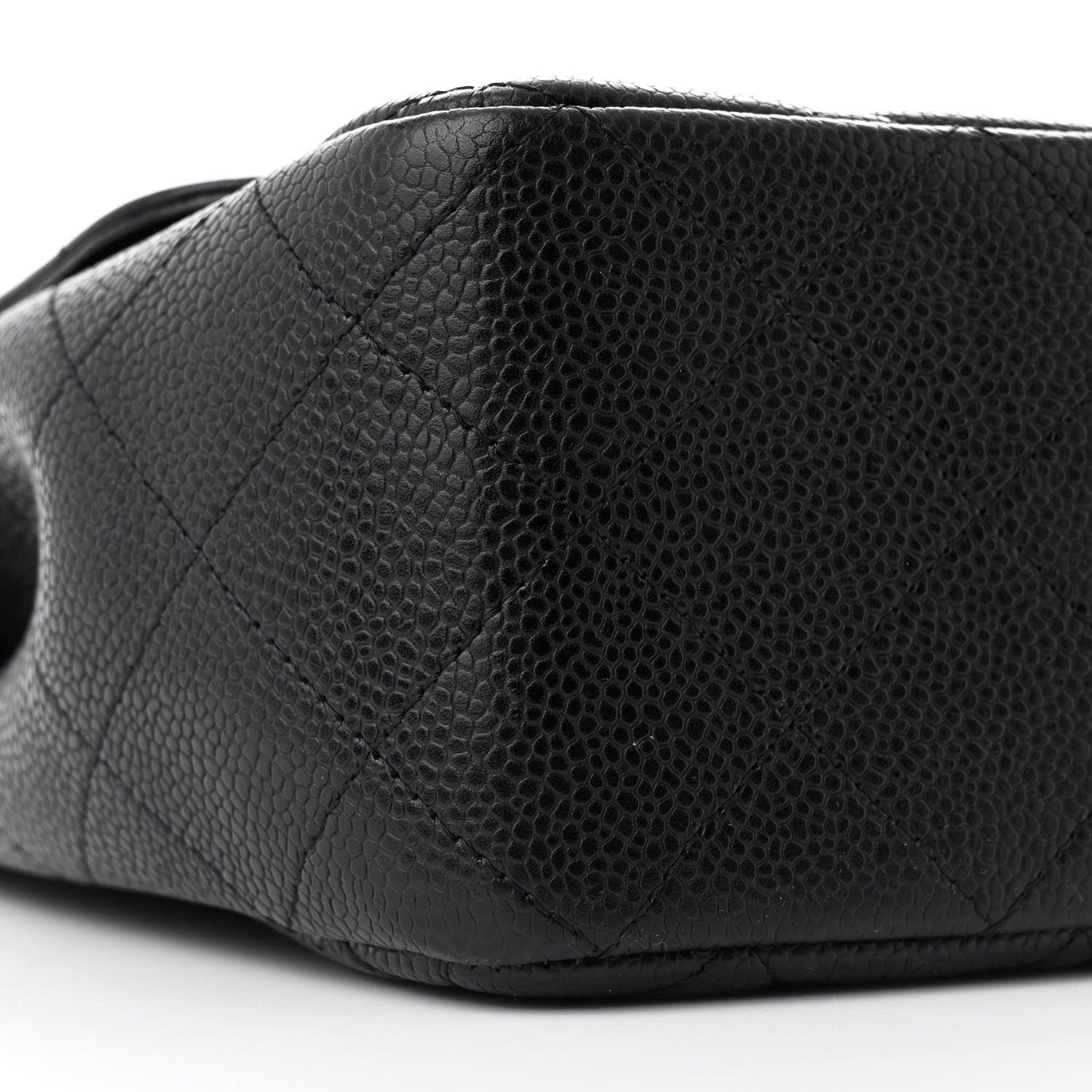 Chanel Caviar Quilted Jumbo Single Flap Black 9 of 11