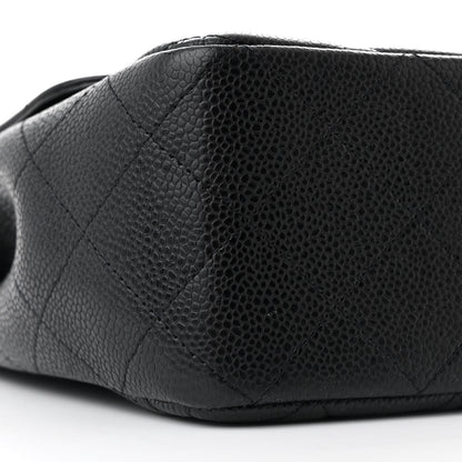 Chanel Caviar Quilted Jumbo Single Flap Black 9 of 11