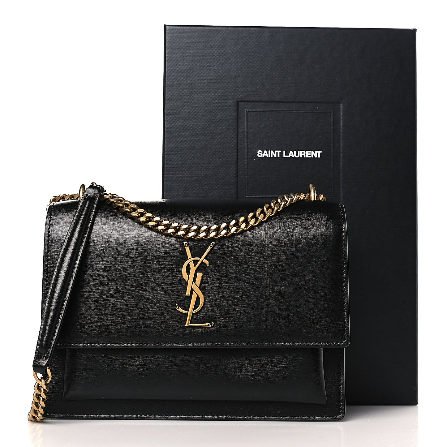 Calfskin Medium Monogram Sunset Black