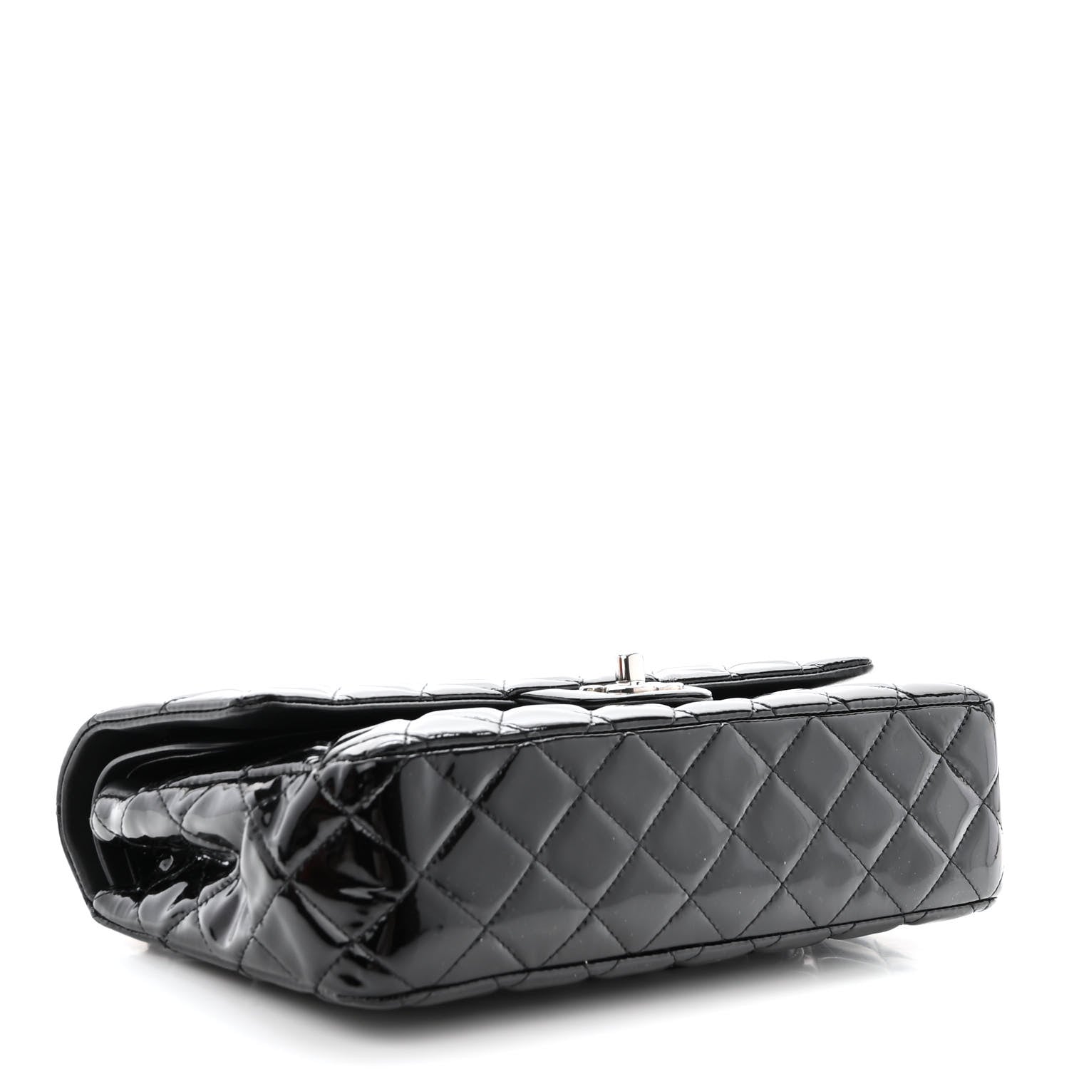 Chanel Patent Quilted Medium Double Flap Black 4 of 11