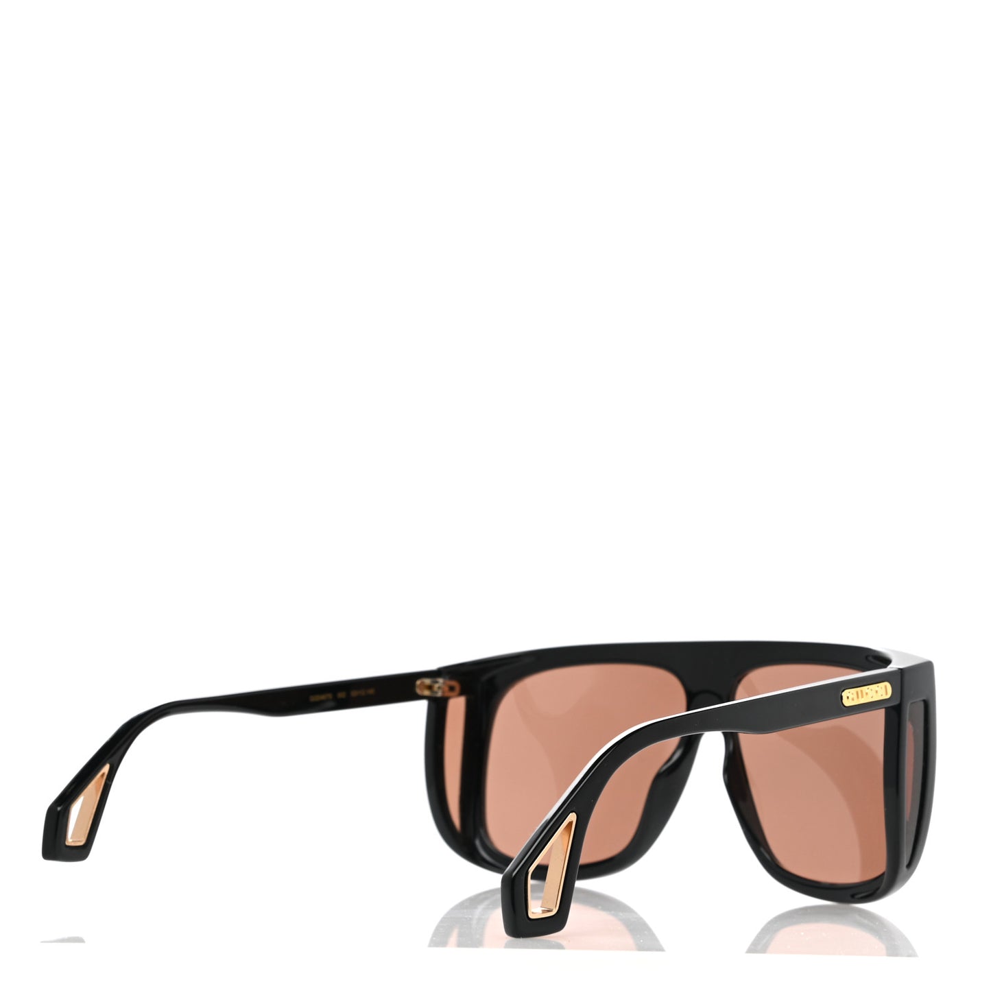 Acetate Shield Sunglasses GG0467S Black