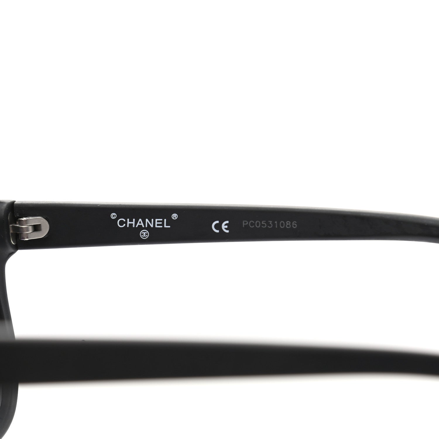 Chanel Acetate Visor Sunglasses 71046 Matte Black 6 of 8