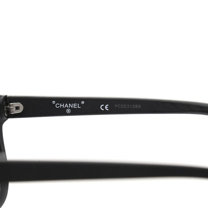 Chanel Acetate Visor Sunglasses 71046 Matte Black 6 of 8