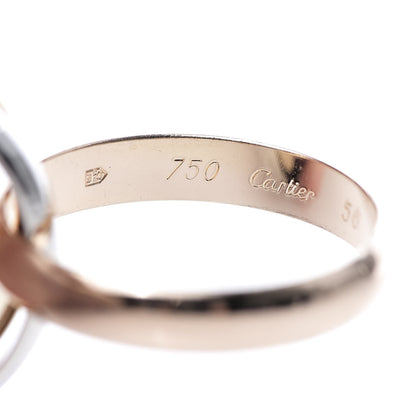 Cartier 18K Pink Yellow White Gold Classic Trinity Ring 56 7.5 4 of 6