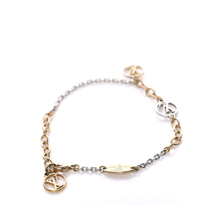 Louis Vuitton Logomania Bracelet Silver Gold 3 of 5