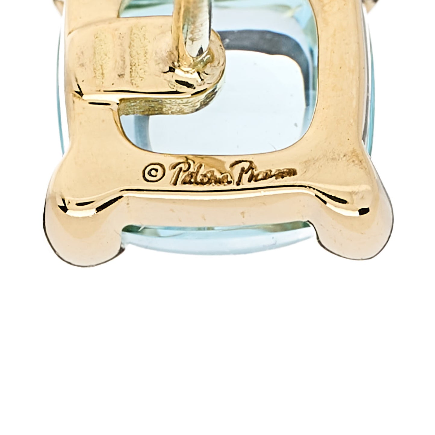 18K Yellow Gold Blue Topaz Paloma Picasso Sugar Stacks Earrings