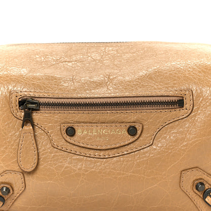 Balenciaga Agneau Classic Hardware Trousse Vanity Case Beige Nougatine 8 of 8