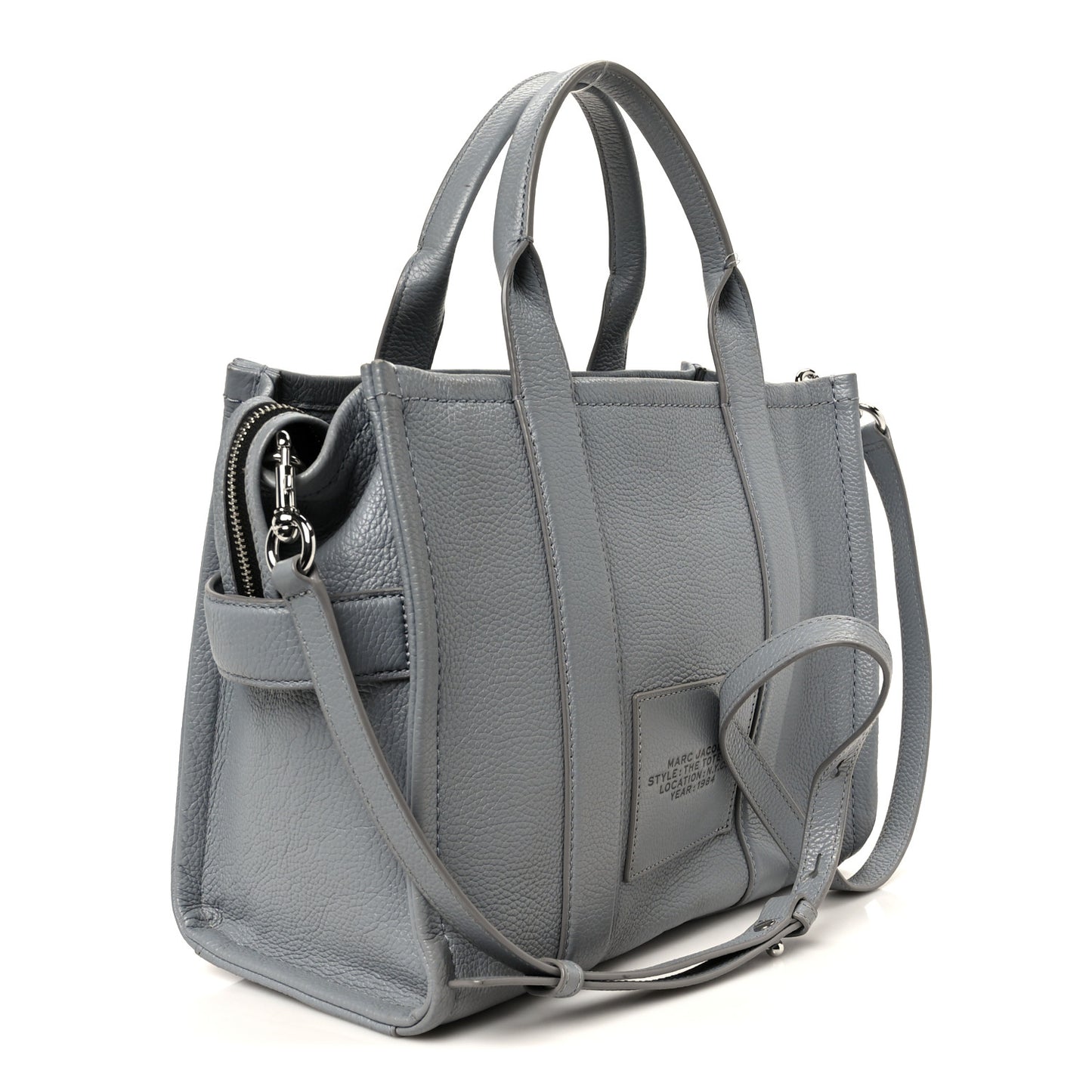 Grained Calfskin Medium The Tote Bag Grey