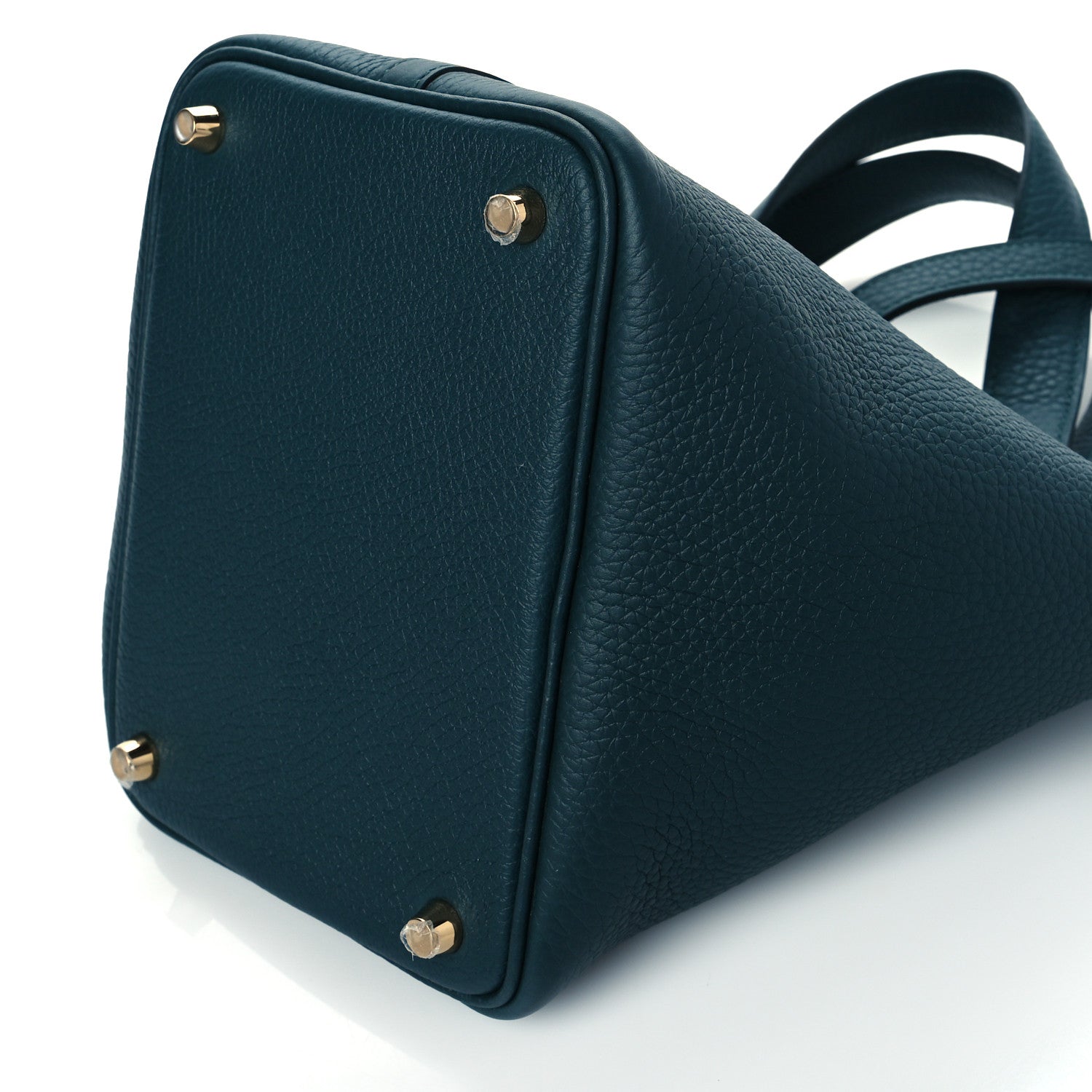Hermes Taurillon Clemence Picotin Lock 18 PM Vert Cypress 9 of 9