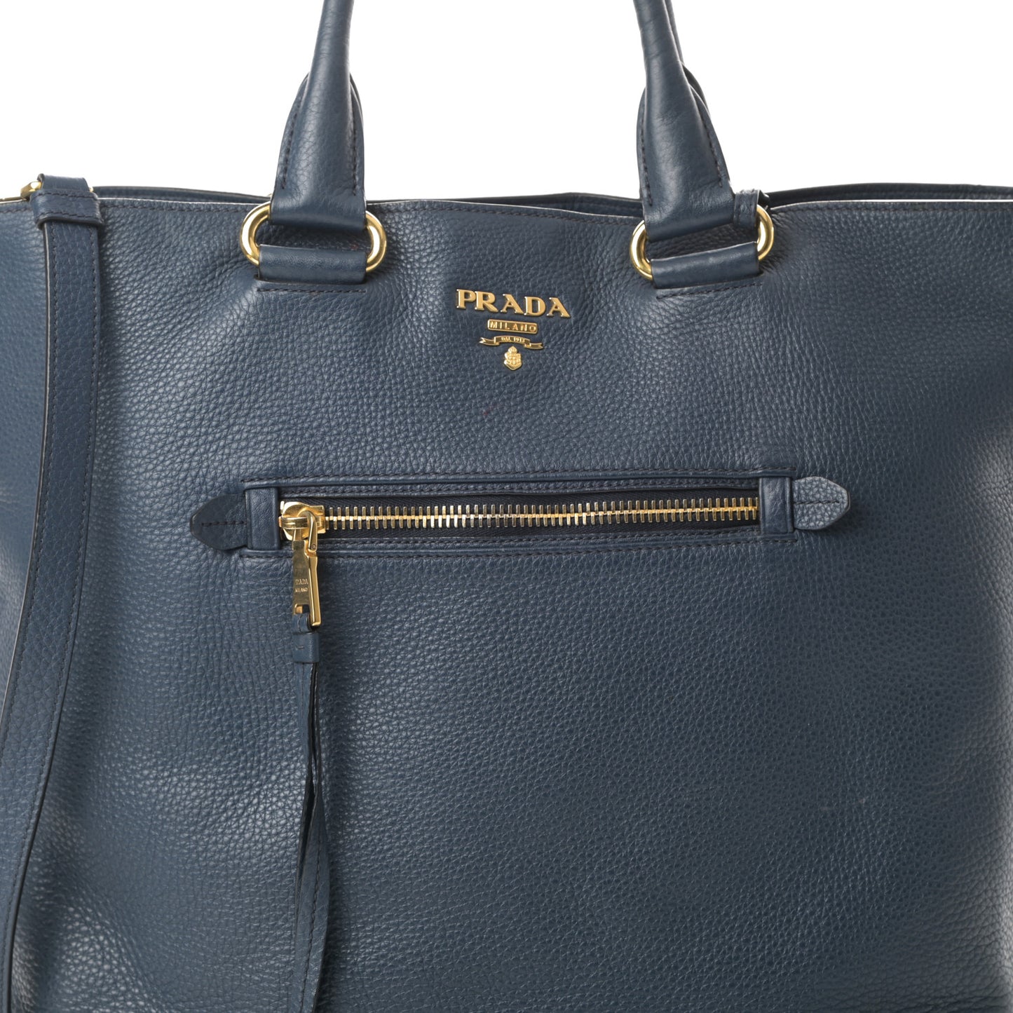 Vitello Daino Shopping Tote Inchiostro
