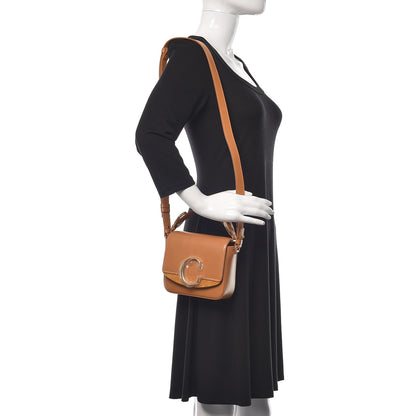 Chloe Calfskin Mini C Double Carry Autumnal Brown 2 of 10