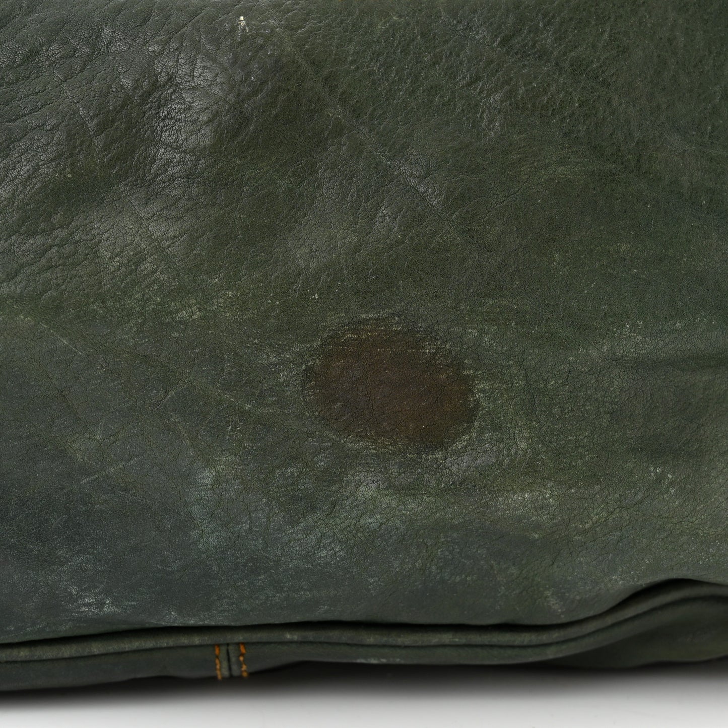Calfskin Medium Gaucho Double Saddle Bag Green