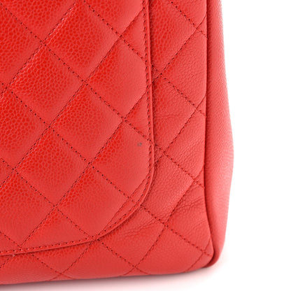 Chanel Caviar Quilted Grand Shopping Tote GST Red 16 of 16