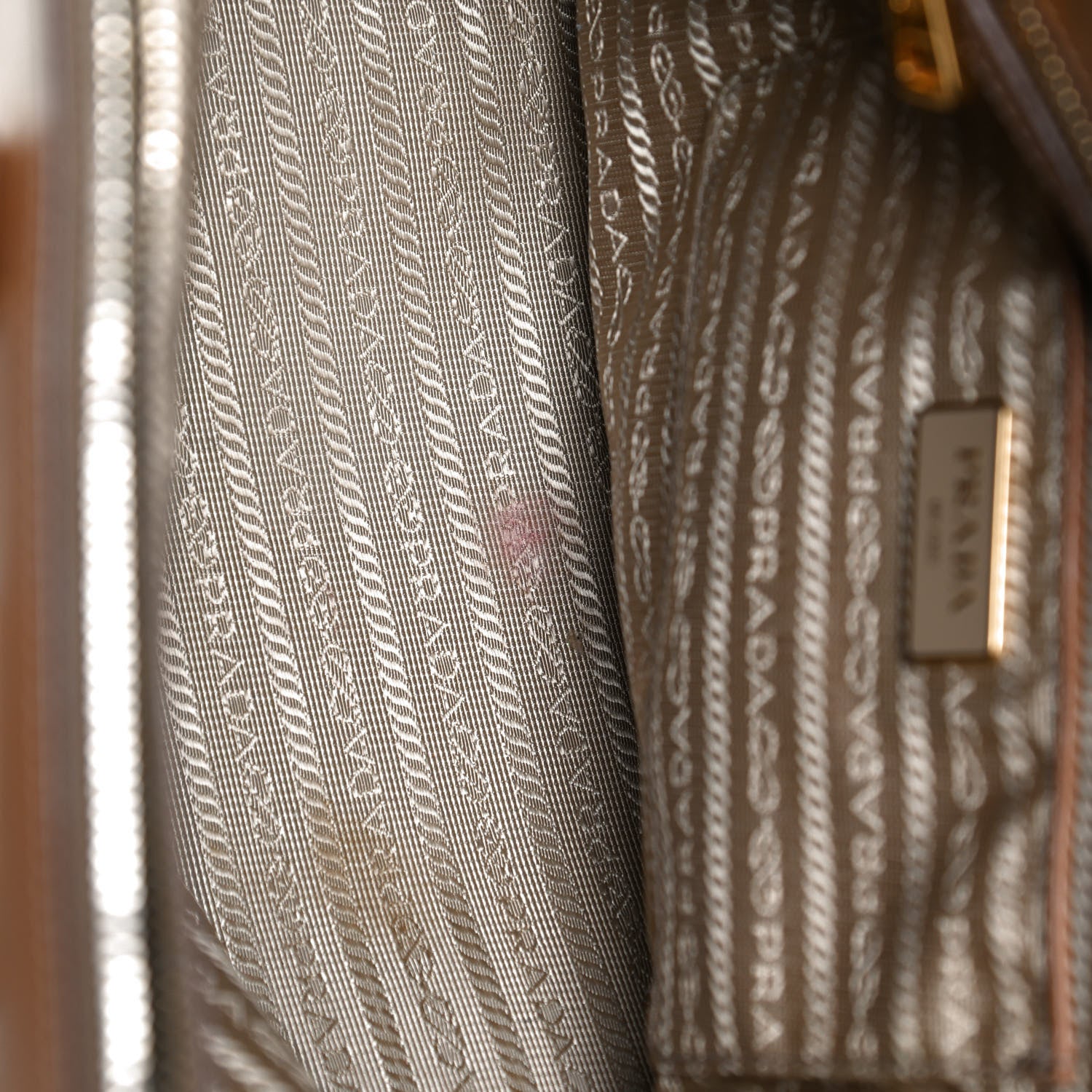 Prada Saffiano Medium Galleria Double Zip Tote Caramel 13 of 14