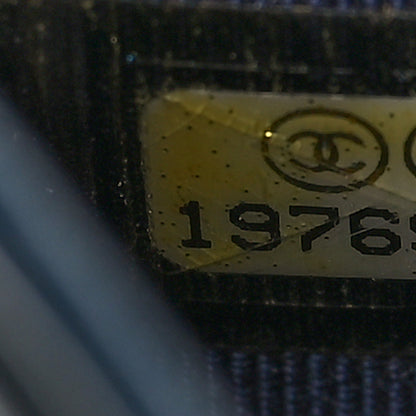 Chanel Patent Quilted Large Flap Wallet Navy 8 of 10