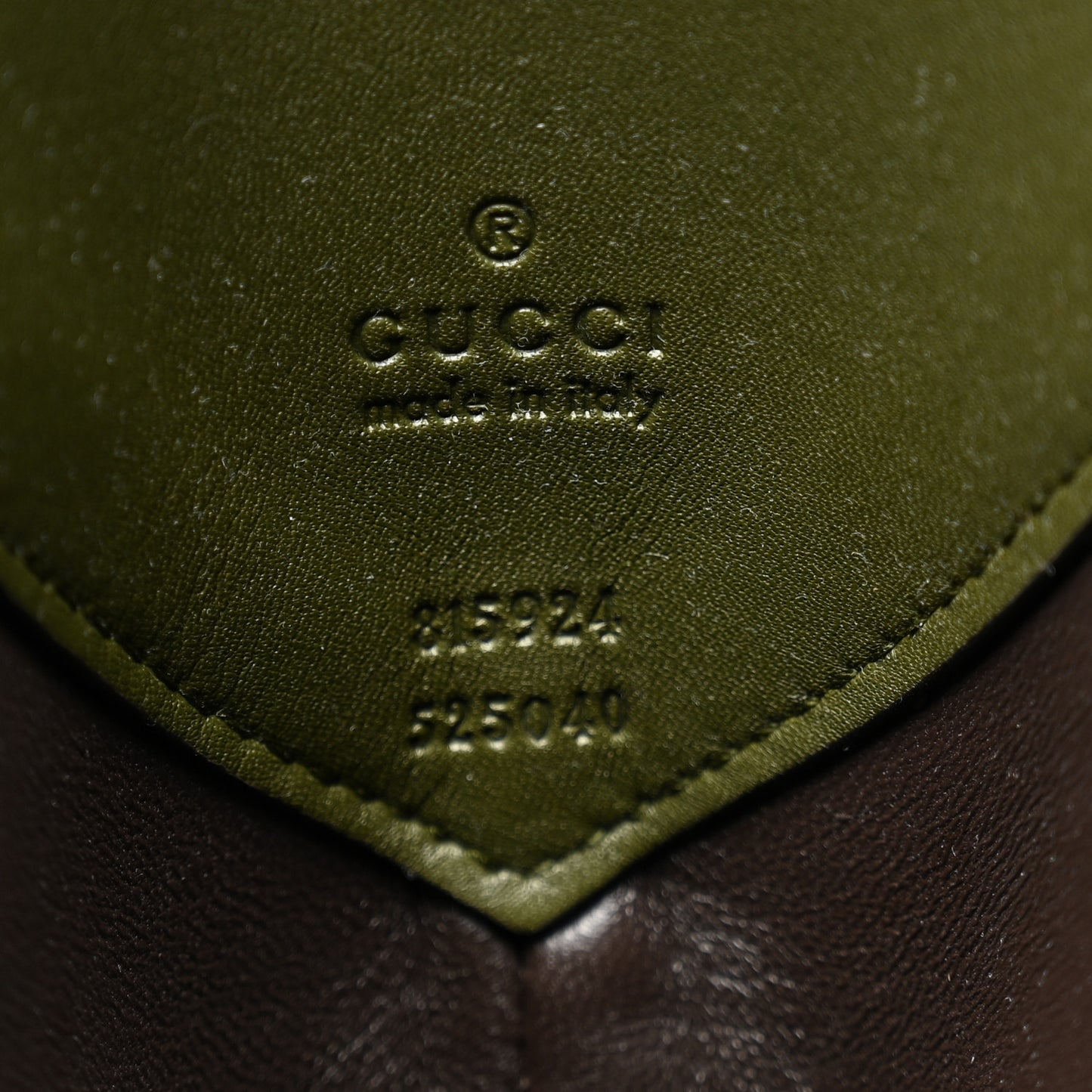 GG Suede B Large Shoulder Bag Green