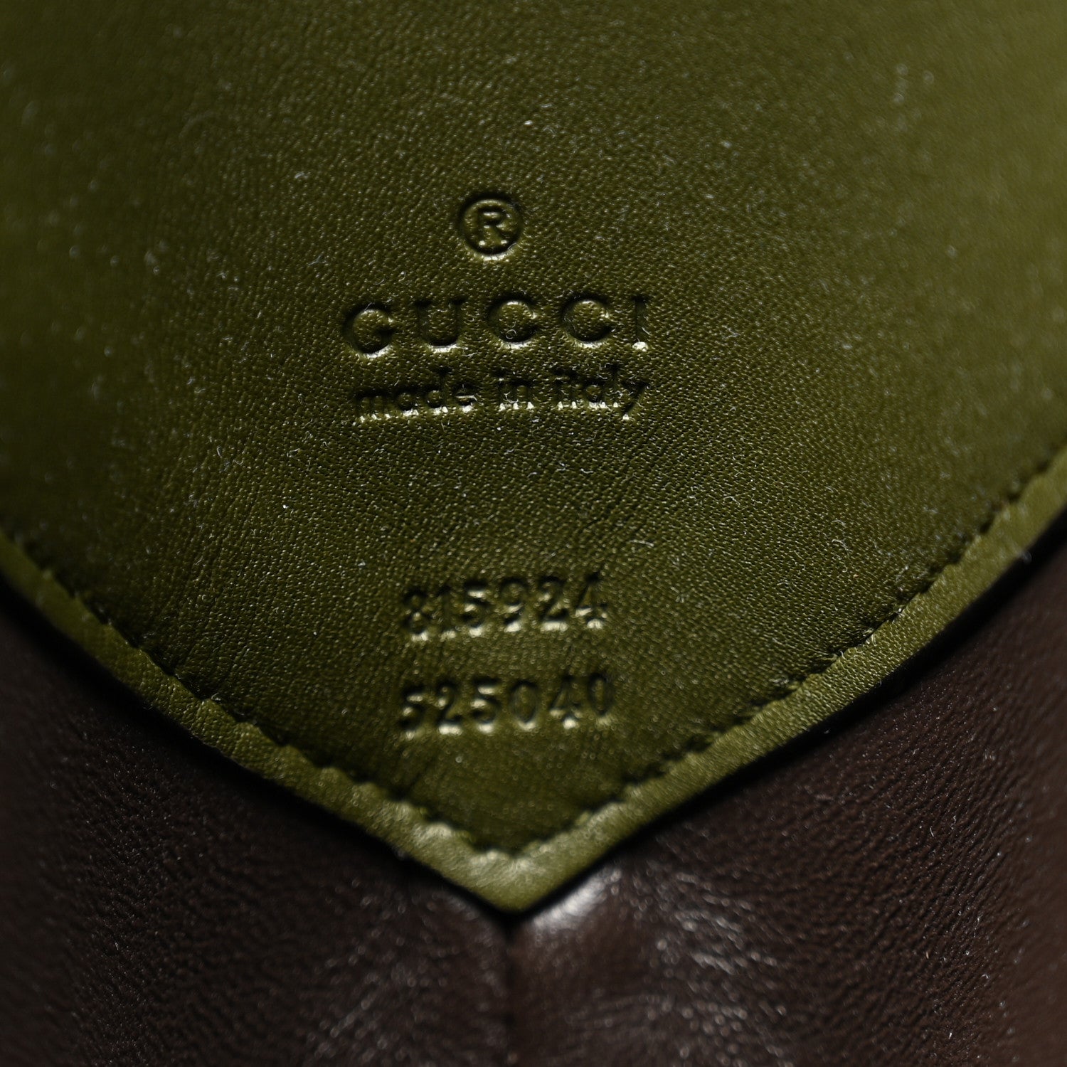Gucci GG Suede B Large Shoulder Bag Green 7 of 10