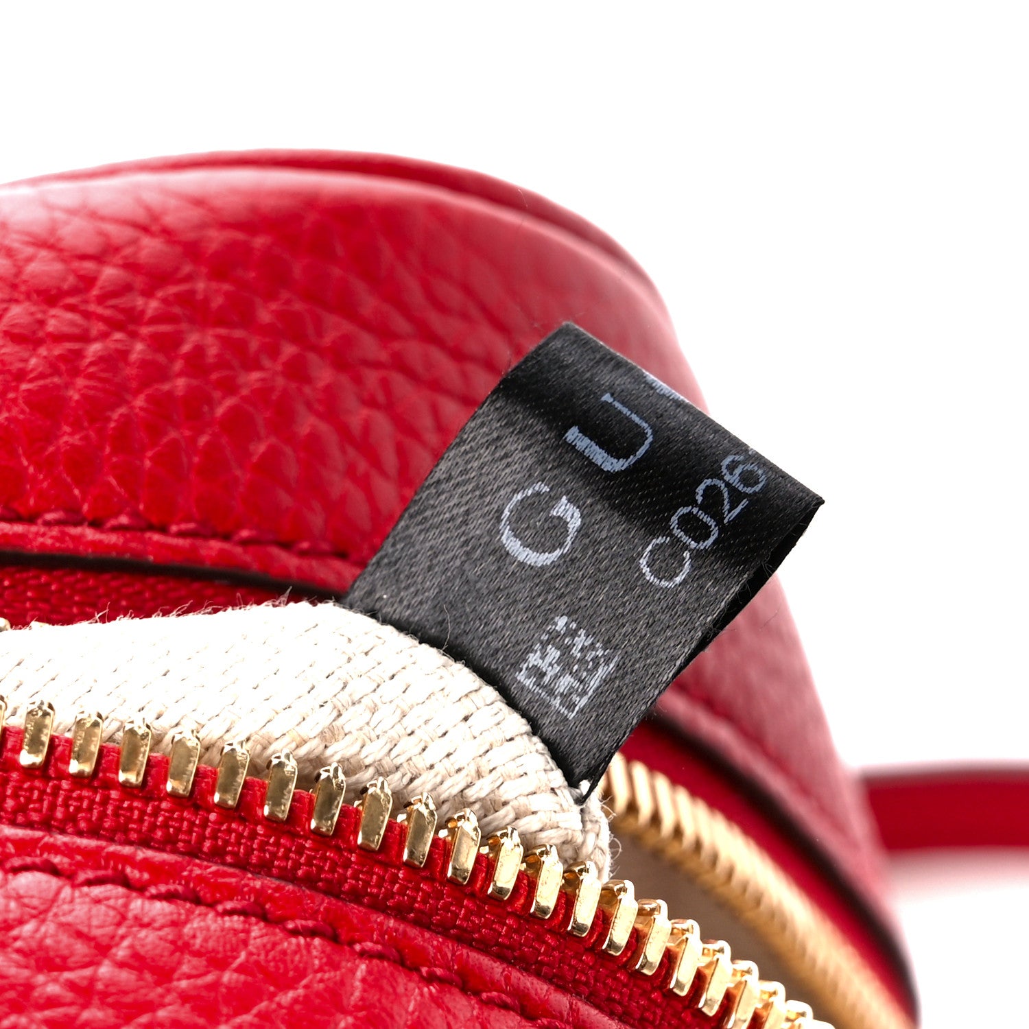 Gucci Pebbled Calfskin Small Soho Disco Bag Vibrant Red 8 of 11