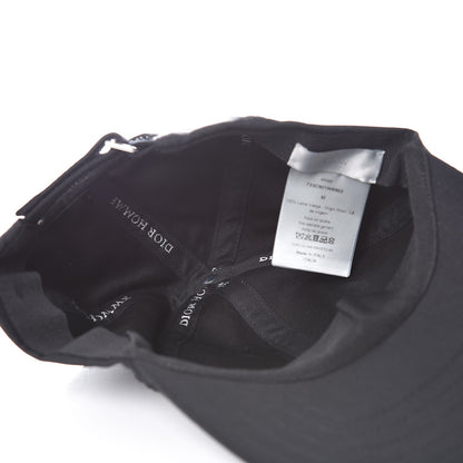Christian Dior HOMME Wool Logo Baseball Hat M Black 6 of 8