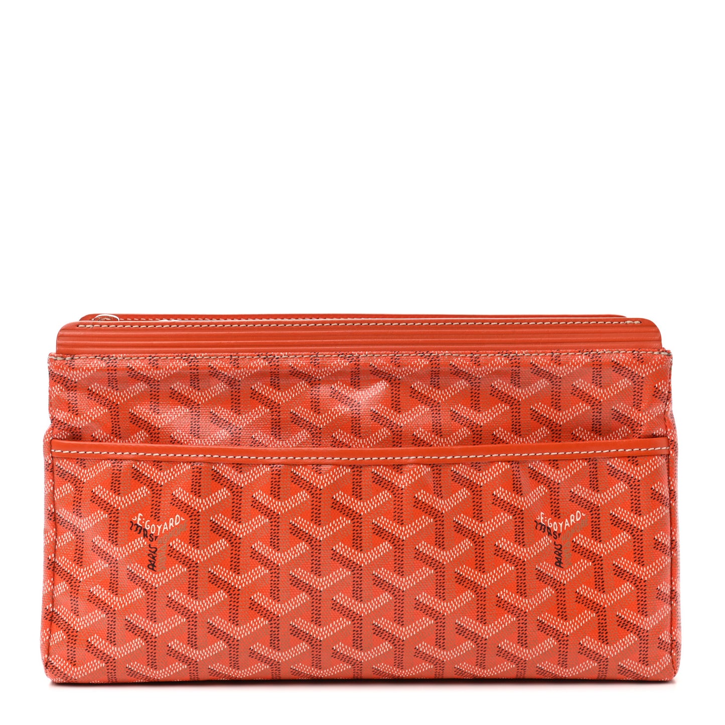 Goyardine Miroir Toiletry Bag GM Orange