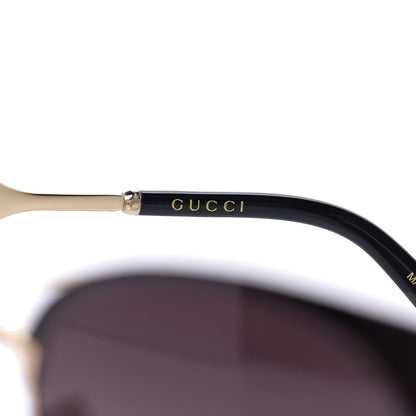 Gucci Round Metal GG0075SK Sunglasses Gold 6 of 8