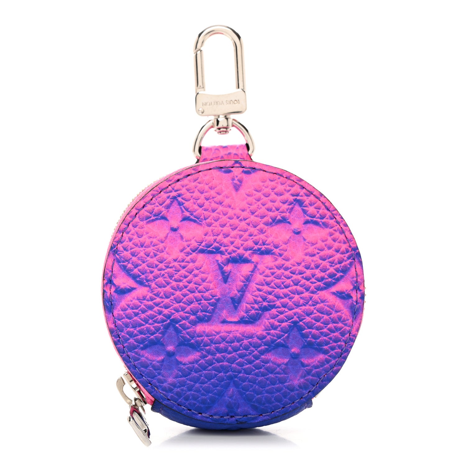 Louis Vuitton Taurillon Illusion Trio Coin Purse Bleu Rose 1 of 6