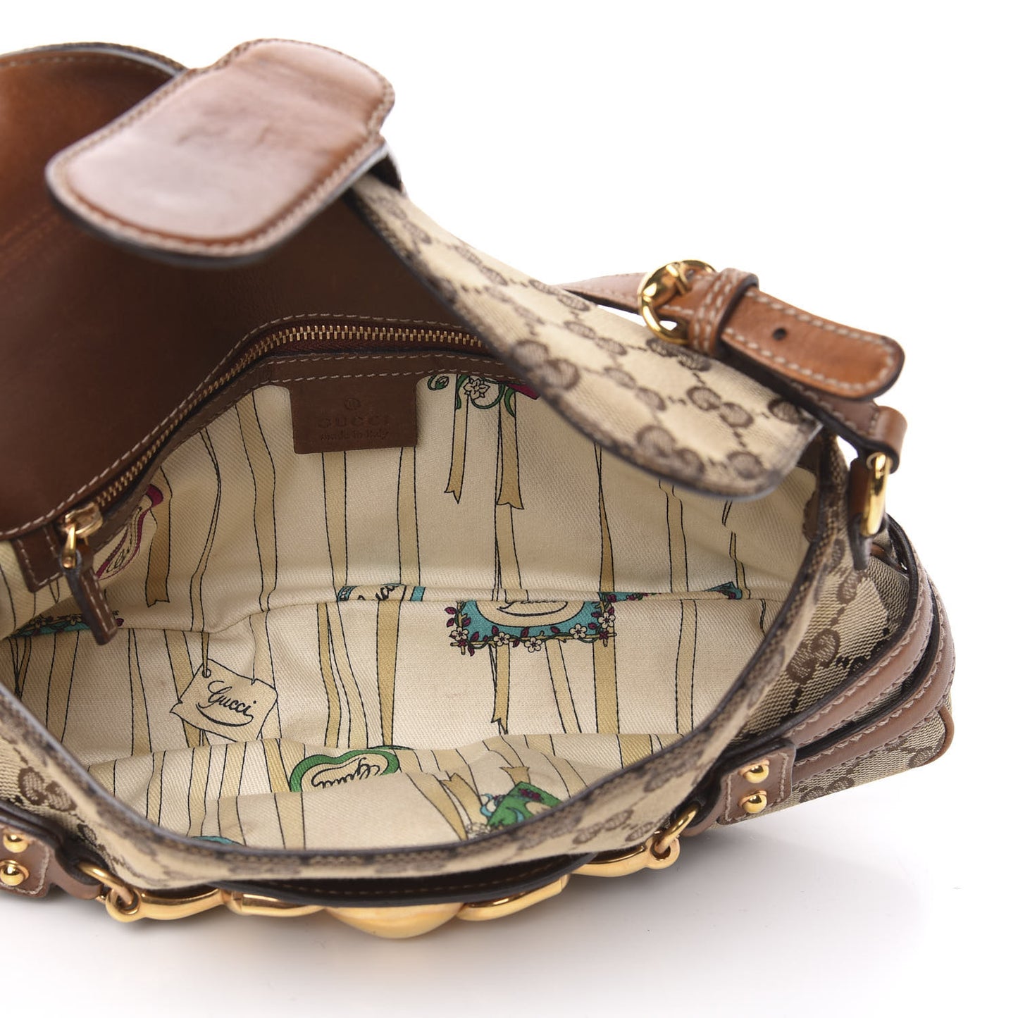 Monogram Horsebit Chain Flap Shoulder Bag