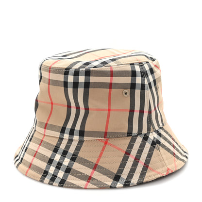 Burberry Technical Cotton Vintage Check Bucket Hat L Archive Beige 1 of 8