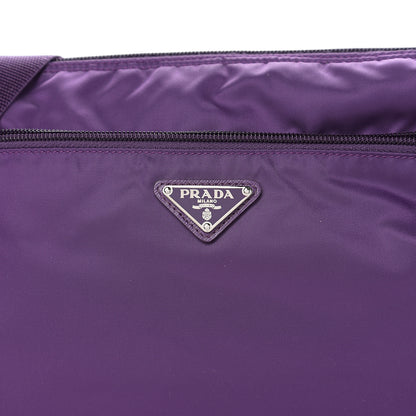 Prada Nylon Vela Saffiano Flat Messenger Bag Ciclamino 6 of 8