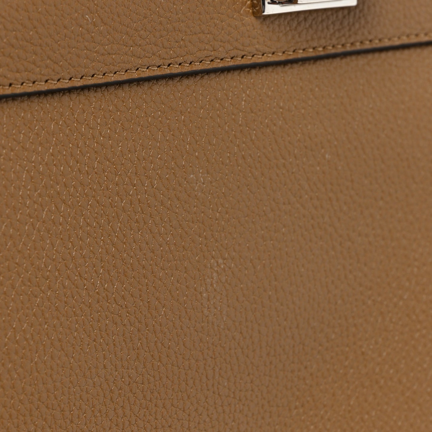 Grainy Calfskin Medium Zumi Top Handle Bag Friky Taupe