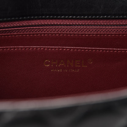 Chanel Lambskin Quilted Maxi Single Flap Black 11 of 14