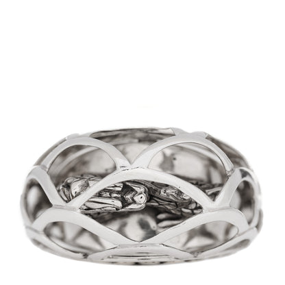 John Hardy Sterling Silver 18K Yellow Gold Hidden Naga Dragon Dome Ring 55 7.25 3 of 5
