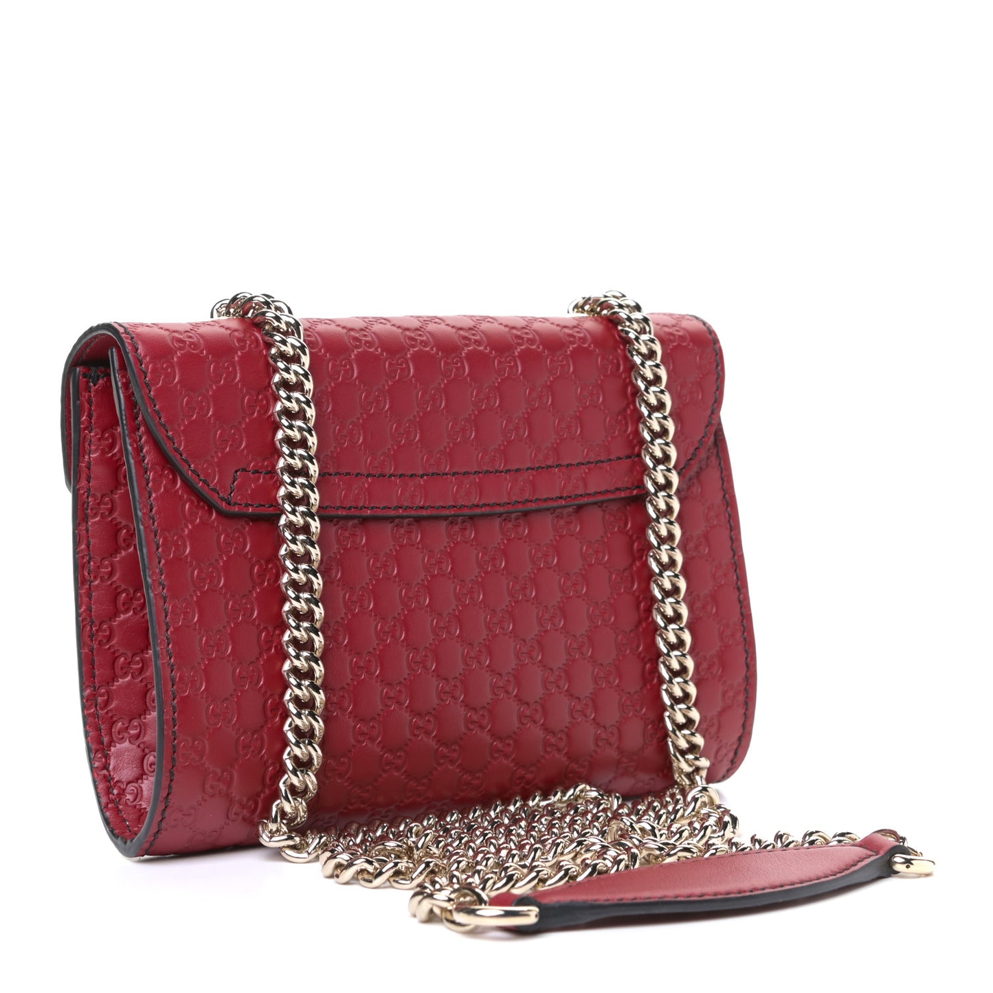 Soft Microguccissima Mini Emily Chain Shoulder Bag Rosso