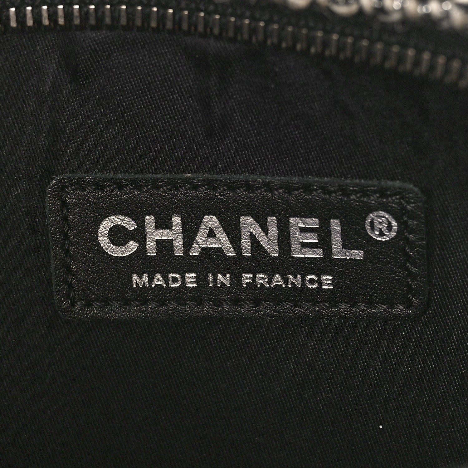 Chanel Tweed Lambskin Mineral Nights Pochette Wristlet Black 6 of 9