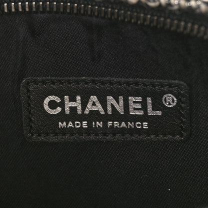 Chanel Tweed Lambskin Mineral Nights Pochette Wristlet Black 6 of 9