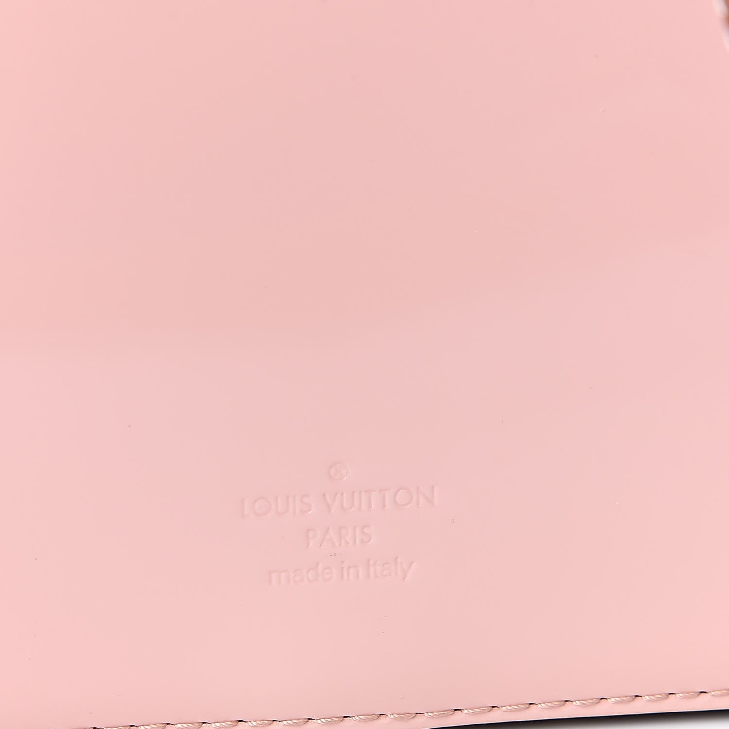 Louis Vuitton Patent Calfskin Monogram Cherrywood BB Rose Ballerine 6 of 9