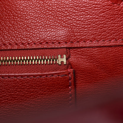 Hermes Shiny Porosus Crocodile Birkin 35 Braise 12 of 31