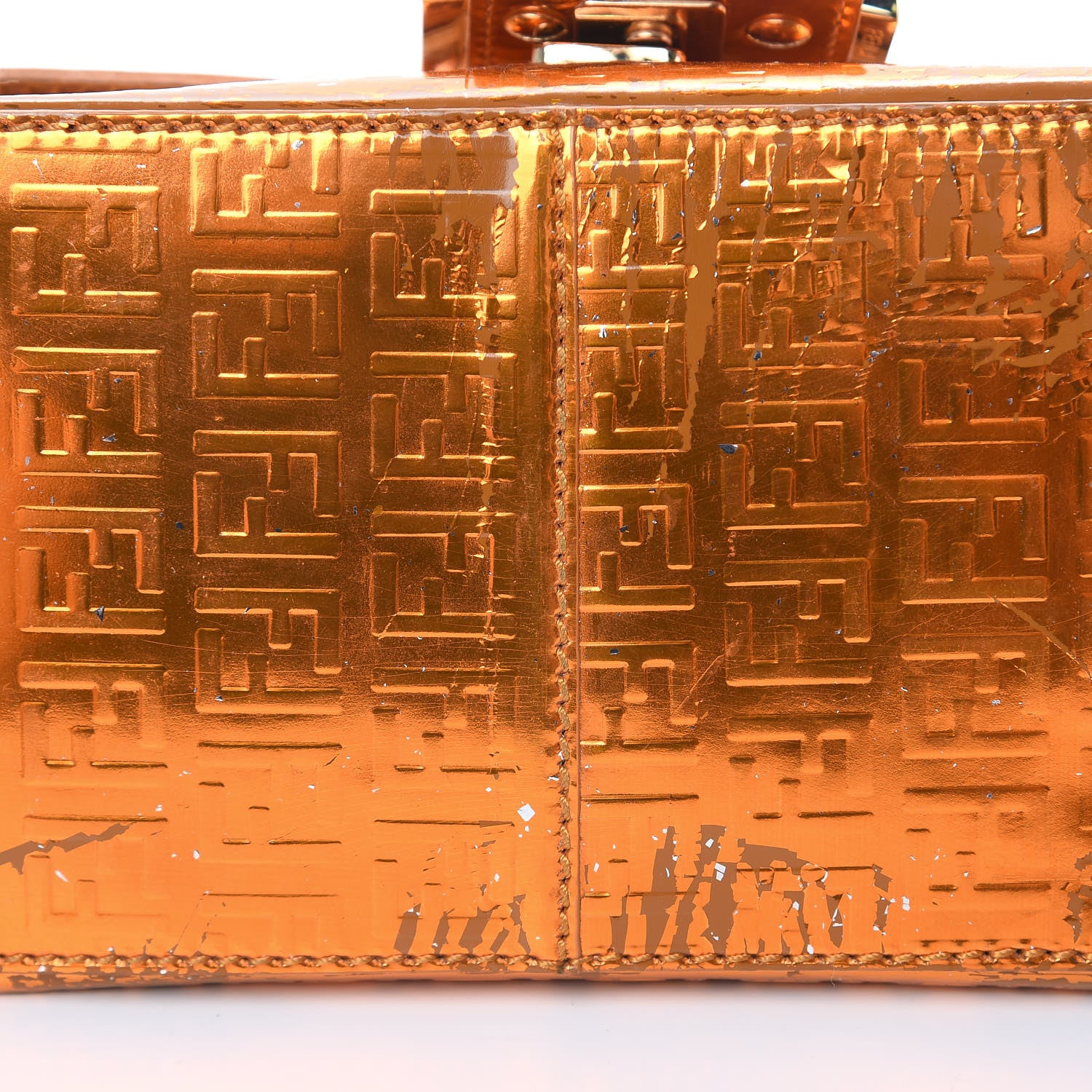 Fendi Vitello Mirror FF Embossed Mini Mama Baguette 11 of 17