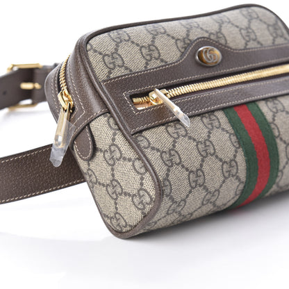 Gucci GG Supreme Monogram Web Small Ophidia Belt Bag 75 30 Dark Brown 8 of 9