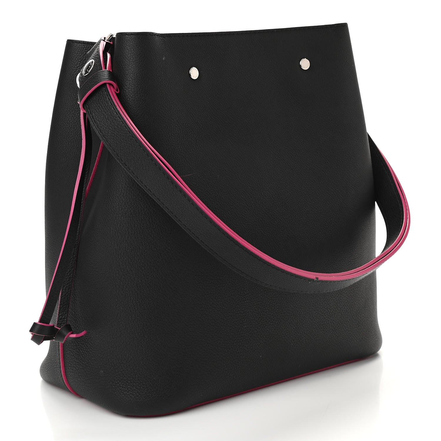 Louis Vuitton Calfskin Lockme Bucket Black 3 of 11