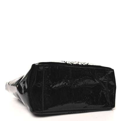 Chanel Patent Perforated CC Tote Black 4 of 10