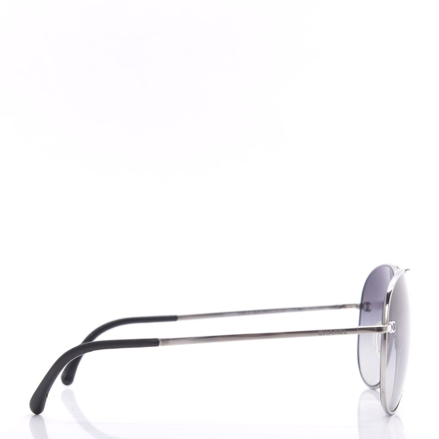 Chanel Aviator CC Sunglasses 4189-T-Q Black 3 of 8